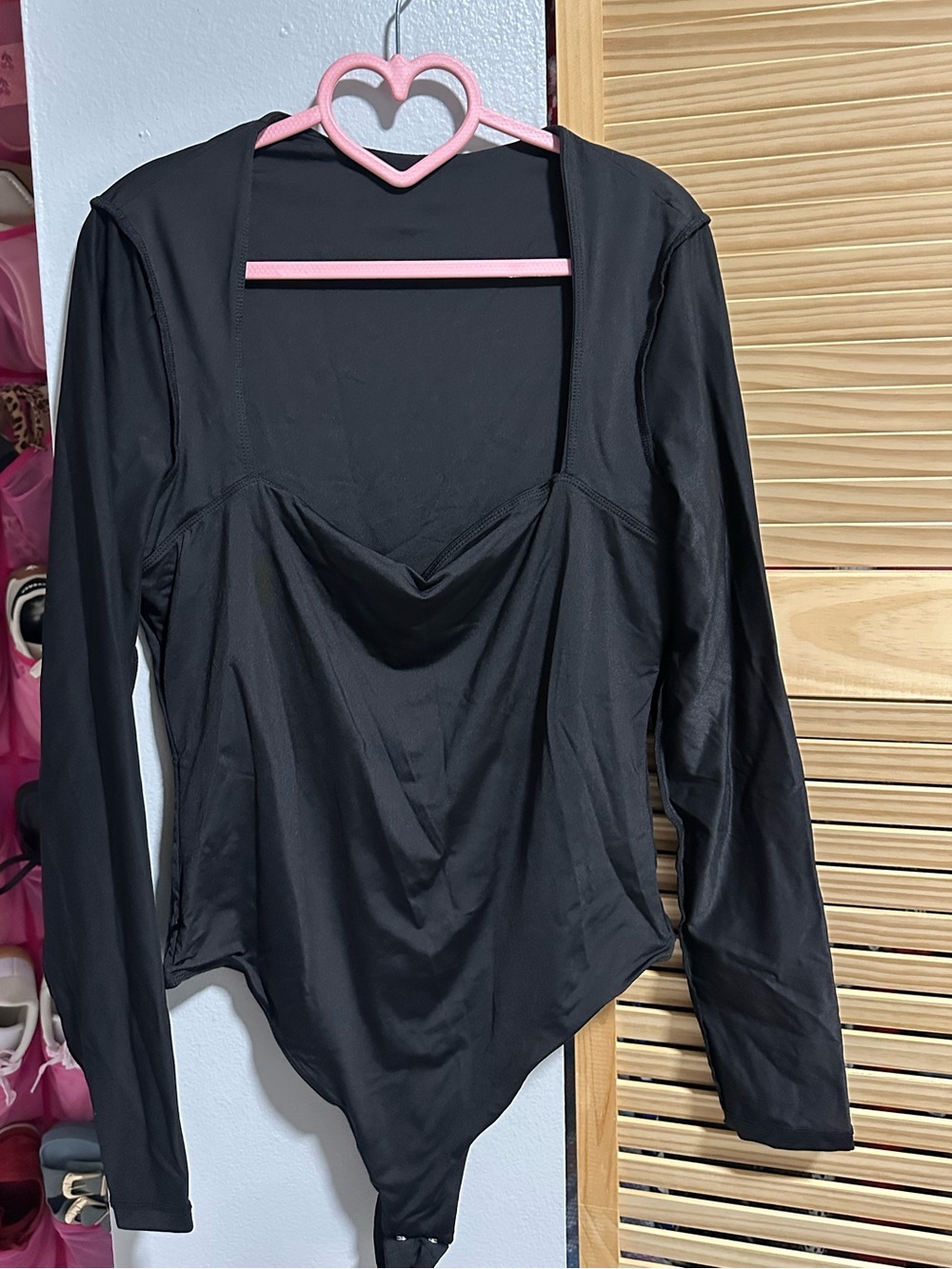 Forever 21 Black Long-Sleeve Bodysuit